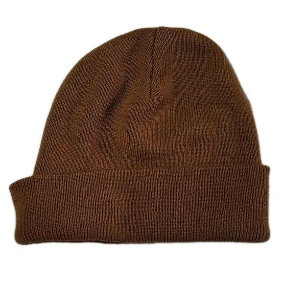 Carhartt Beanie Hat Youth One Size Brown Classic Acrylic Kids Knit Cap - Picture 3 of 4